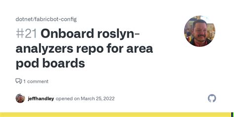 Onboard Roslyn Analyzers Repo For Area Pod Boards Issue 21 Dotnet