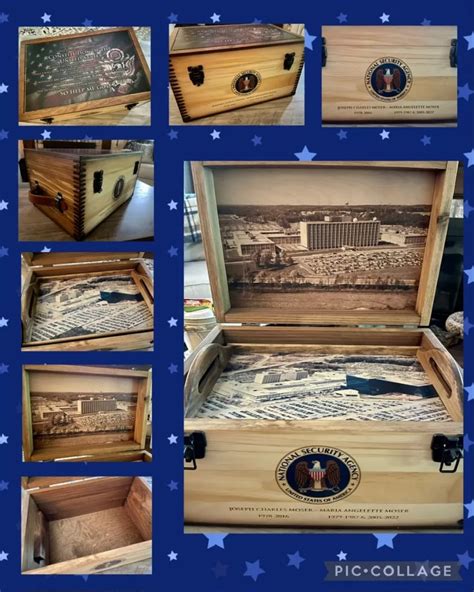 Custom Military Oath Of Office Keepsake Box Relic Wood