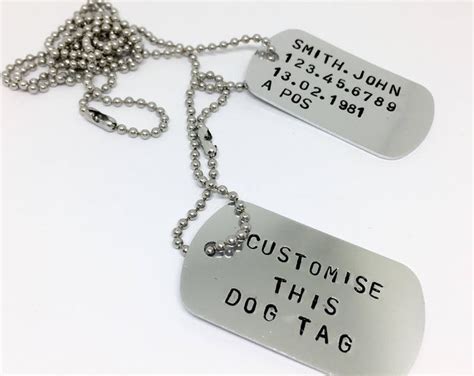 Customised Gifts, Military Dog Tags, Army Dog Tags, Double Dog Tags ...