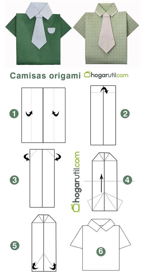 Cómo hacer camisas de origami o papiroflexia Manualidades