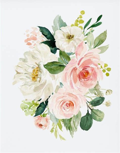 Pin by Modorova Svetlana on Картинки на белом фоне Watercolor flower