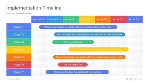 Implementation Timeline Infographics PowerPoint Template Designs - SlideGrand