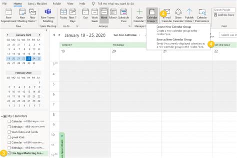 C Mo Crear Un Grupo De Calendarios De Outlook Cirasync