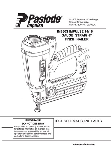 Paslode Framing Nailer Parts Schematic | Reviewmotors.co