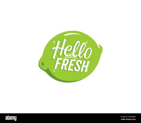 Hellofresh Rotated Logo White Background B Stock Photo Alamy