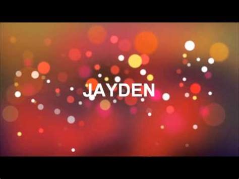 FELIZ CUMPLEAÑOS JAYDEN YouTube