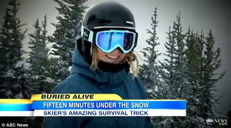 Emily Anderson Skier Survived 15 Minutes After Being Buried By