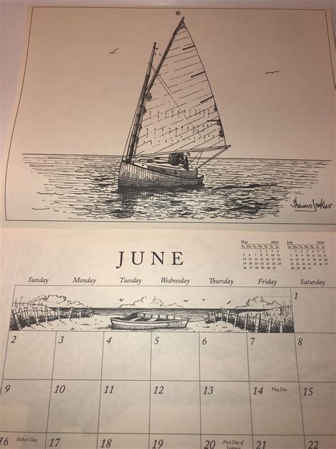 Cape Cod Sketch Calendar 2025 Suzy Stephie