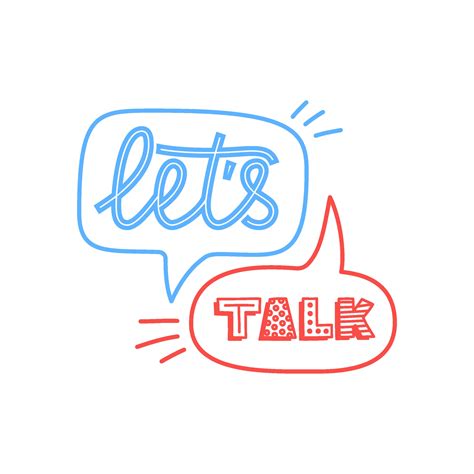 Let S Talk Chat Lettering 2031740 Vector Art At Vecteezy