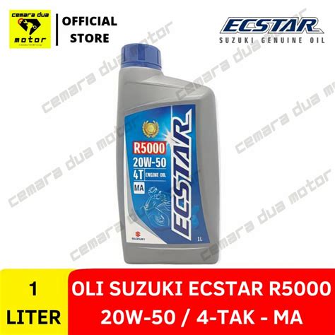 Jual OLI SUZUKI ECSTAR R5000 20W 50 1000ML 1 LITER MA SGO SATRIA FU