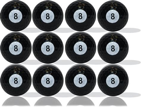 Eight Ball Golf Balls 12 Pack By Gbm Golf Combine