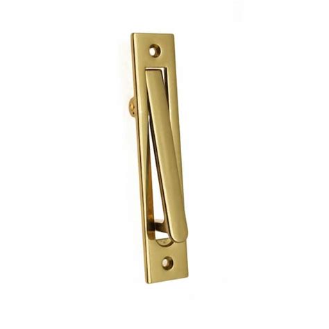 Idh By St Simons 6 14 In Solid Brass Edge Pull In Polished Brass 14010 003 The Home Depot