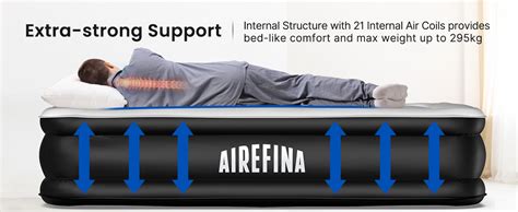 Airefina Comfort Air Mattress Twin With Built In Electric Pump