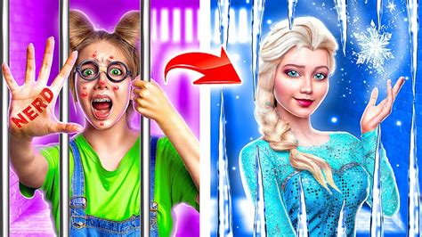 How To Become Elsa Frozen Jail Makeover YouTube