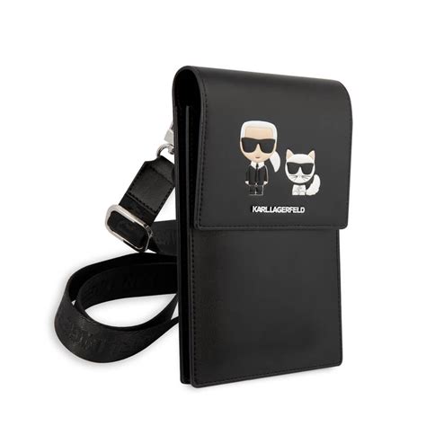 Karl Lagerfeld Saffiano Karl and Choupette Wallet Bag оригинална