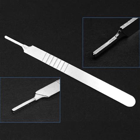 No 3 Stainless Steel Scalpel Handle 126mm X 10mm For Sterile Surgical