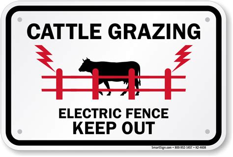 Livestock Warning Signs