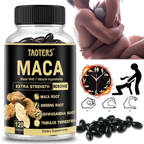 Black Maca Root Extract High Potency 8050 Mg Helps Improve Endurance