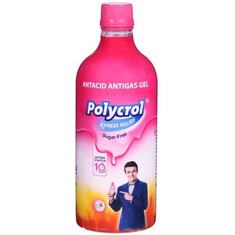 Buy Polycrol Xpress Relief Sugar Free Mint Flavour Gel 450 Ml Online At