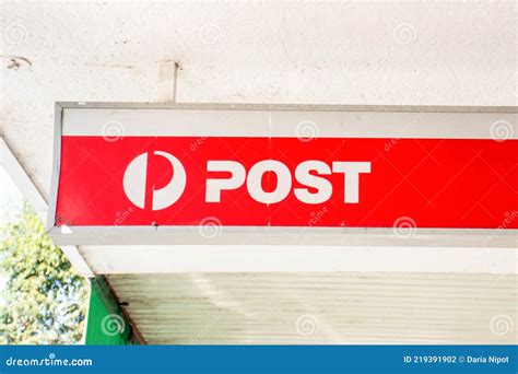 Australia Post Office Sign Outside Of The Building Editorial