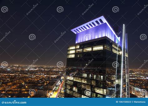 Riyadh Skyline at Night #11 Stock Image - Image of arabia, capital ...