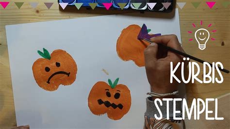 K Rbis Stempel Halloween Ideen Diy Bastelanleitung Youtube