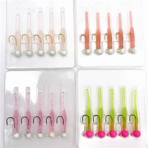 5 Sztuk 0 3g 40mm Fishing Lure Jigging Worm Needle Tail Mi Kka Przyn Ta