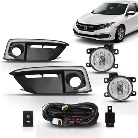 Kit Farol Milha Civic 2019 2020 2021 Completo