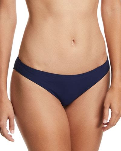 Tory Burch Solid Hipster Bikini Bottom In Tory Navy Modesens