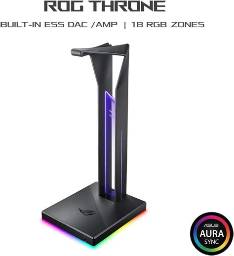 ყურსასმენის სადგამი Asus Rog Throneas Headset Stand Black Veli Store