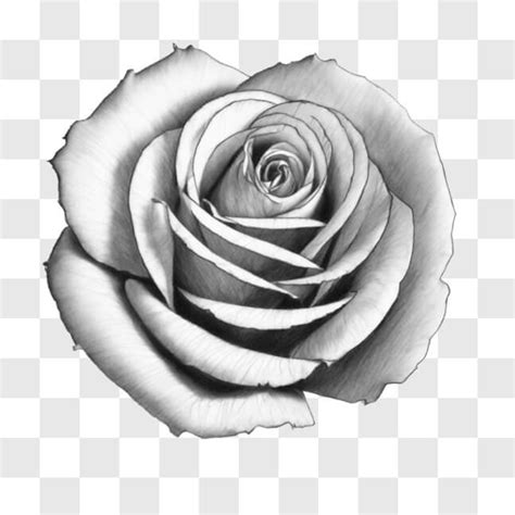 Descarga Dibujo De Rosa En Blanco Y Negro Para Fines Art Sticos