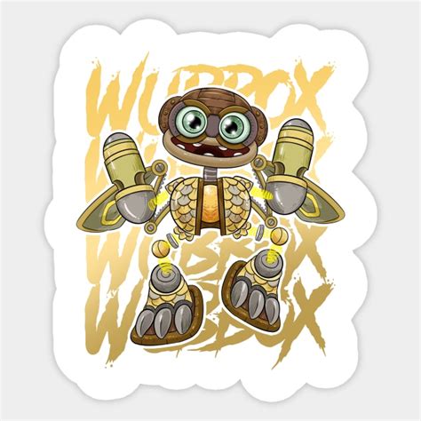 My Singing Monsters Wubbox My Singing Monsters Wubbox Green Epi Sticker Teepublic