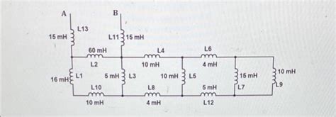 Solved Please Calculate The Equivalent Inductance Between