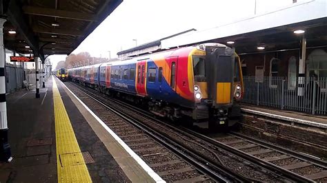 Swr Weybridge Stoppers Passing At Addlestone On Youtube