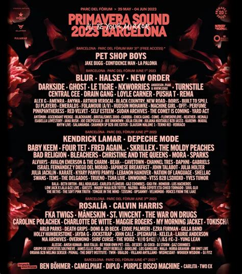 Primavera Sound Days Barcelona Spain