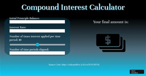 Compound Interest Calculator Codesandbox