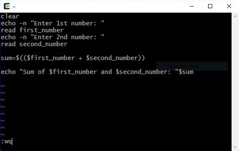 Add Two Numbers In Shell Script