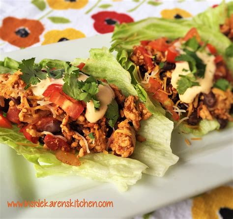 Turkey Taco Lettuce Wraps Inside Karen S Kitchen