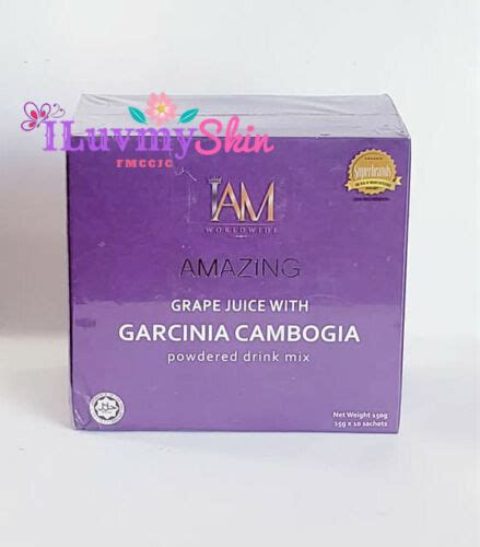 Iam Worldwide Amazing Grape Juice With Garcinia Cambogia 1 Box 10