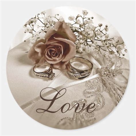 Love Wedding Stickers | Zazzle.com