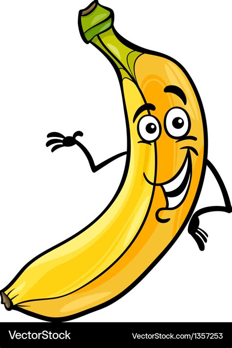 Funny Banana Fruit Cartoon Royalty Free Vector Image