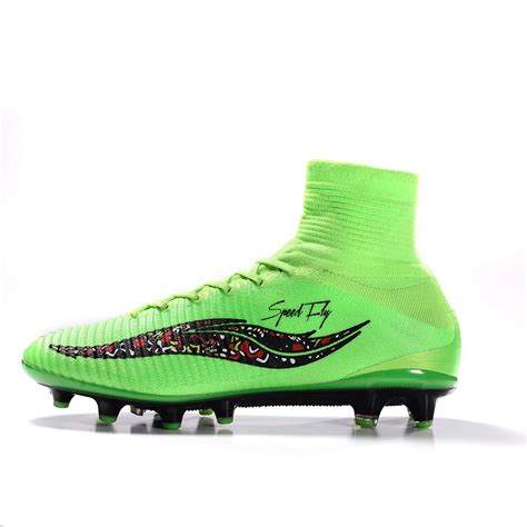 New Adult And Kids High Top Soccer Cleats Shoes Superfly V Football