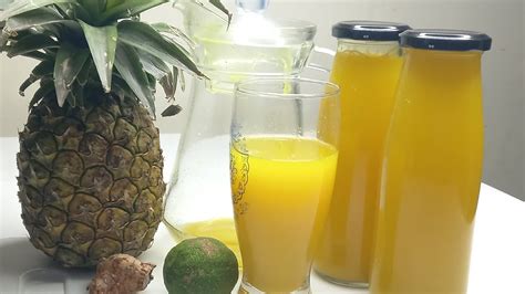 Recipe Make My Healthy Ginger Pineapple Drink Detox Weight Loss