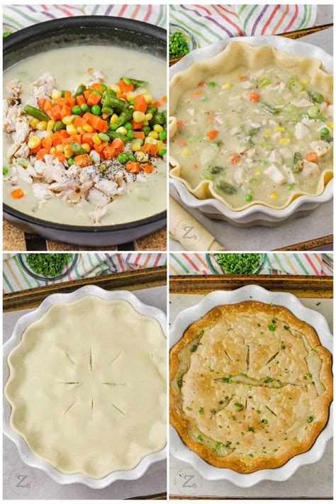 Chicken Pot Pie Quick And Easy Recipe Our Zesty Life