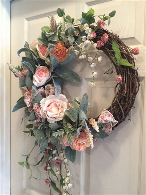 How To Diy A Flower Wreath Decorations In Spring 2019 Wreath Decor