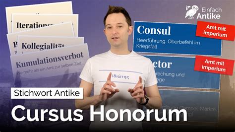 Macht Mter Und Politik Im Alten Rom Der Cursus Honorum Einfach