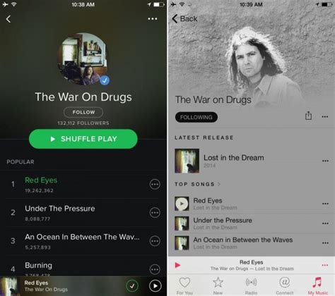 Comparison Spotify Vs Apple Music Sidify