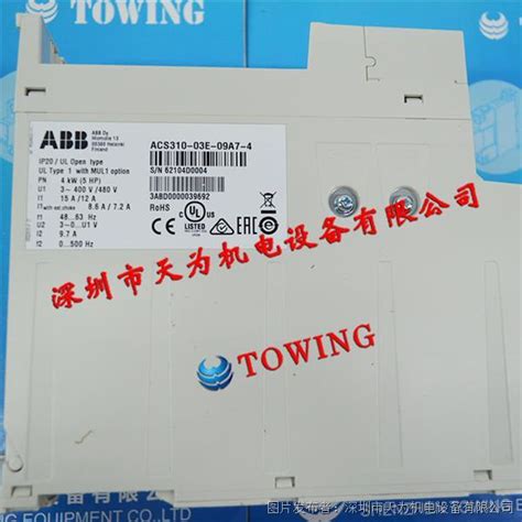 Abb微型变频器acs310 03e 09a7 4变频器中国工控网