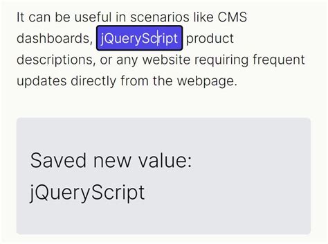 Simple Inline Editing With Jquery Editable Plugin Free Jquery Plugins