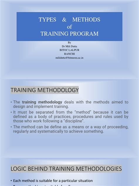 Chapter 2 Types Andmethods Of Training Program Pdf Educational Technology Learning